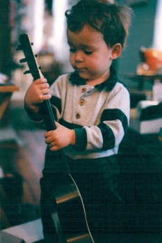 Lloyd with his first set of strings